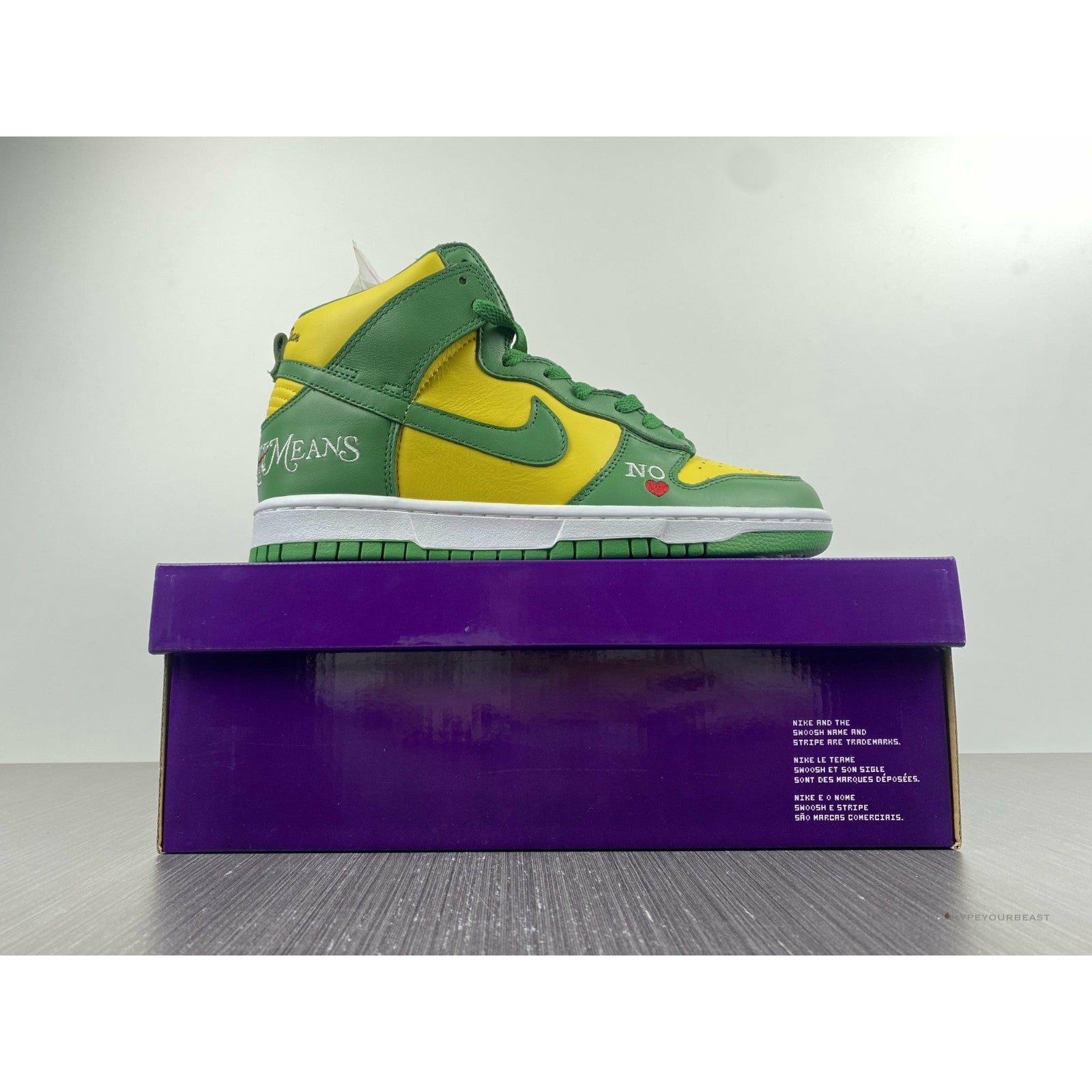 Nike SB Dunk High Supreme 'By Any Means Brazil'