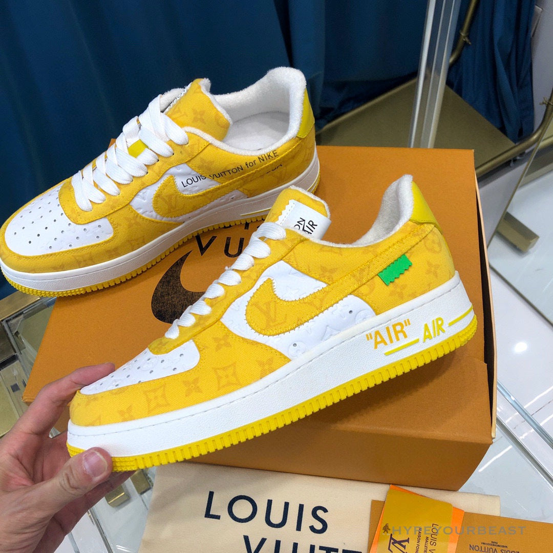 Off White X Nike Air Force 1 Yellow