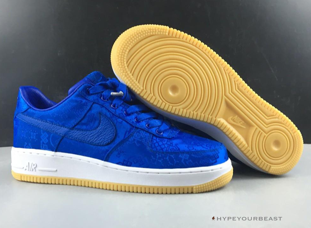 Nike Air Force 1 X Clot "Blue Silk”