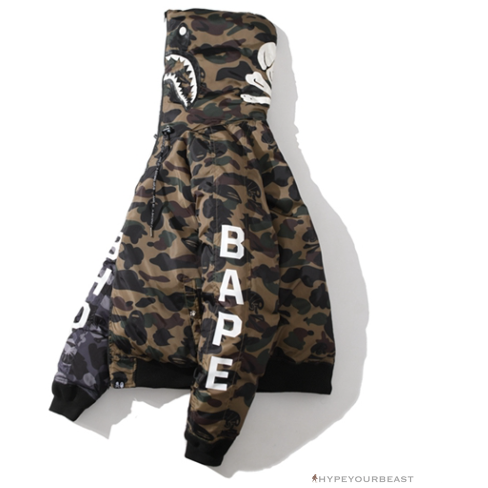 Bape Camo Hoodie Green Black