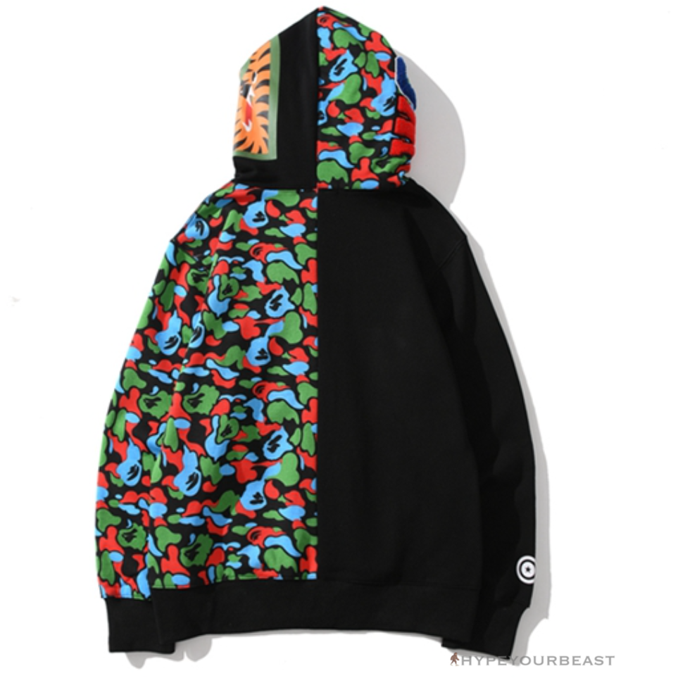 Bape Camo Hoodie Black Multi Color