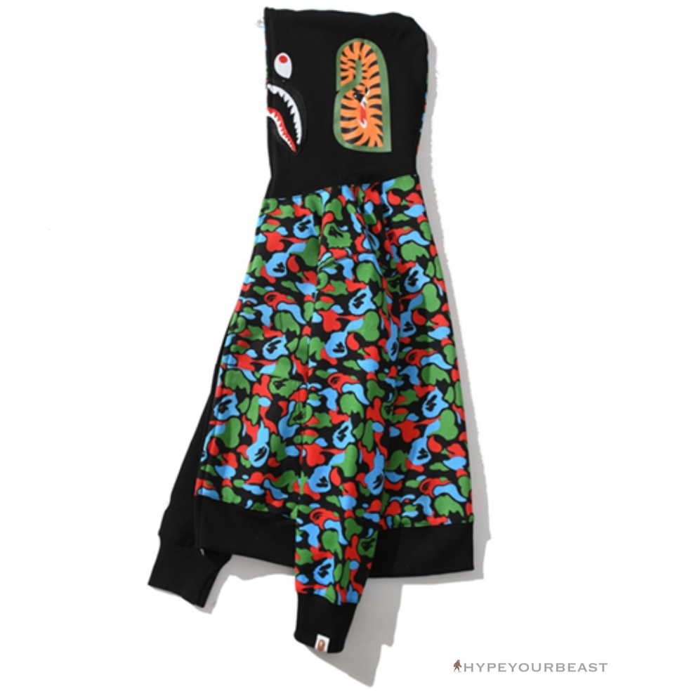 Bape Camo Hoodie Black Multi Color