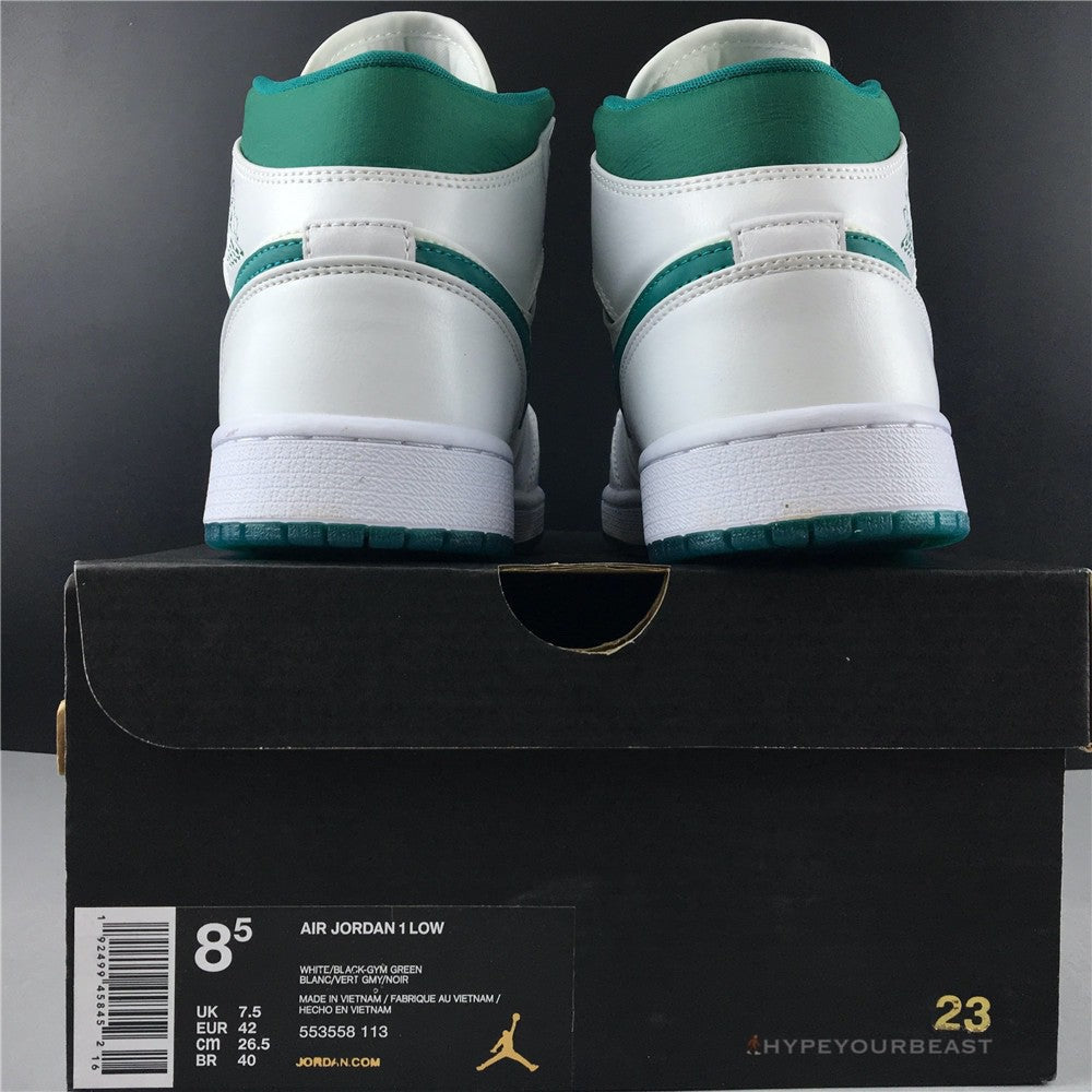 Air Jordan 1 Mid White Mystic Green