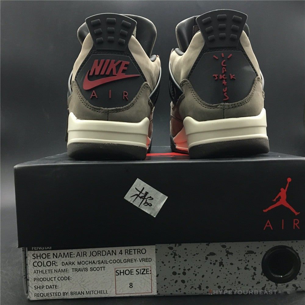 Travis Scott X Air Jordan 4 Dark Mocha