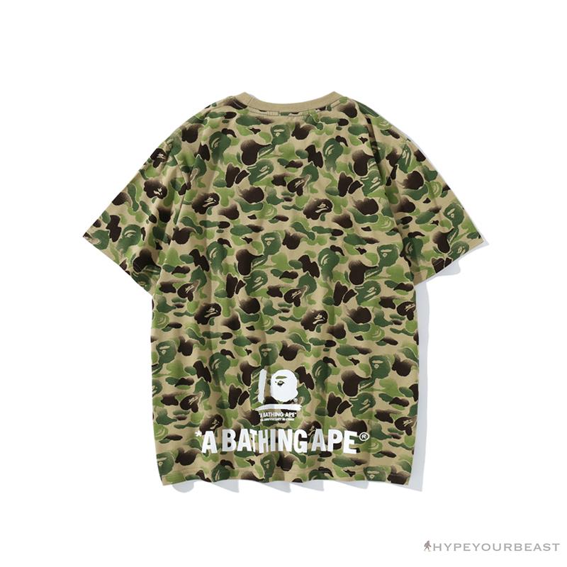 BAPE Chinese Style Ink 10th Anniversary Camouflage Tee Shirt 'GREEN'