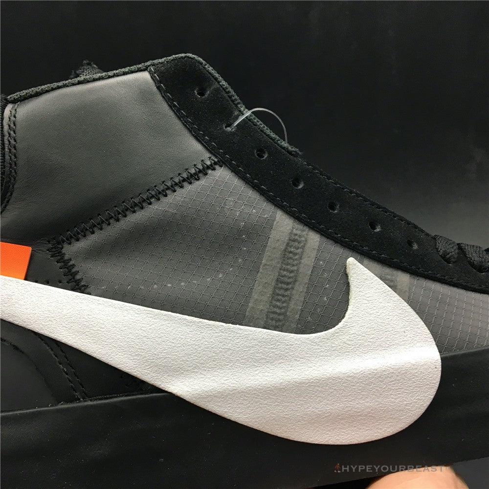 Off White X Nike Mid Blazer Black