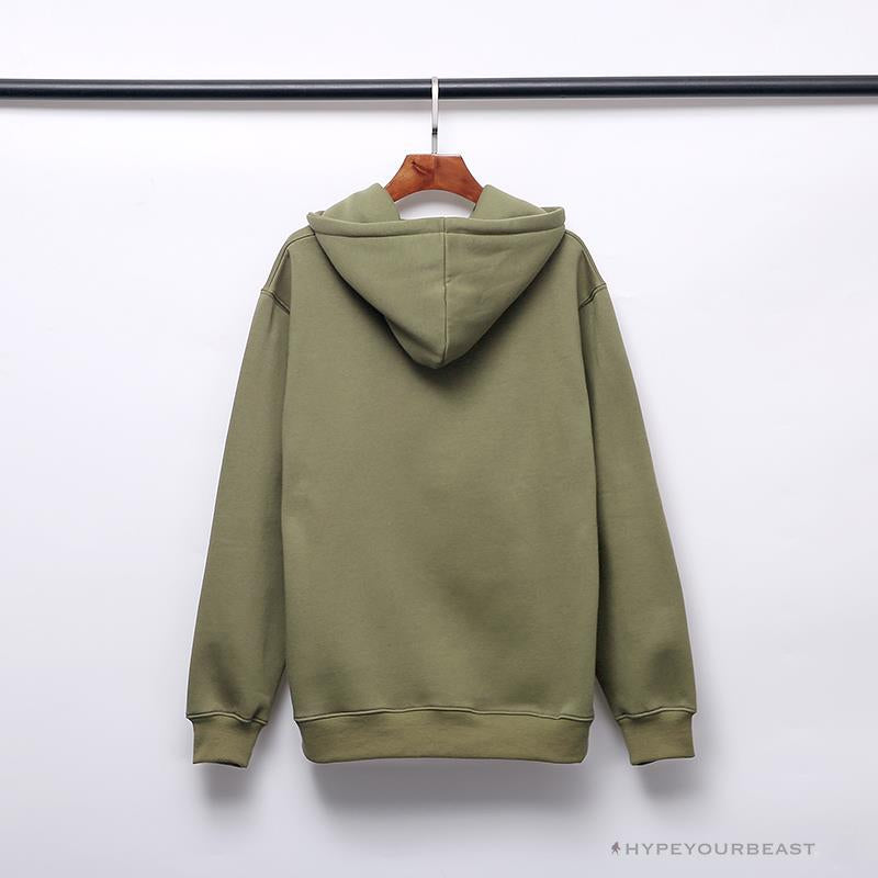 BAPE x Bathing Ape Head Hoodie 'ARMY GREEN'