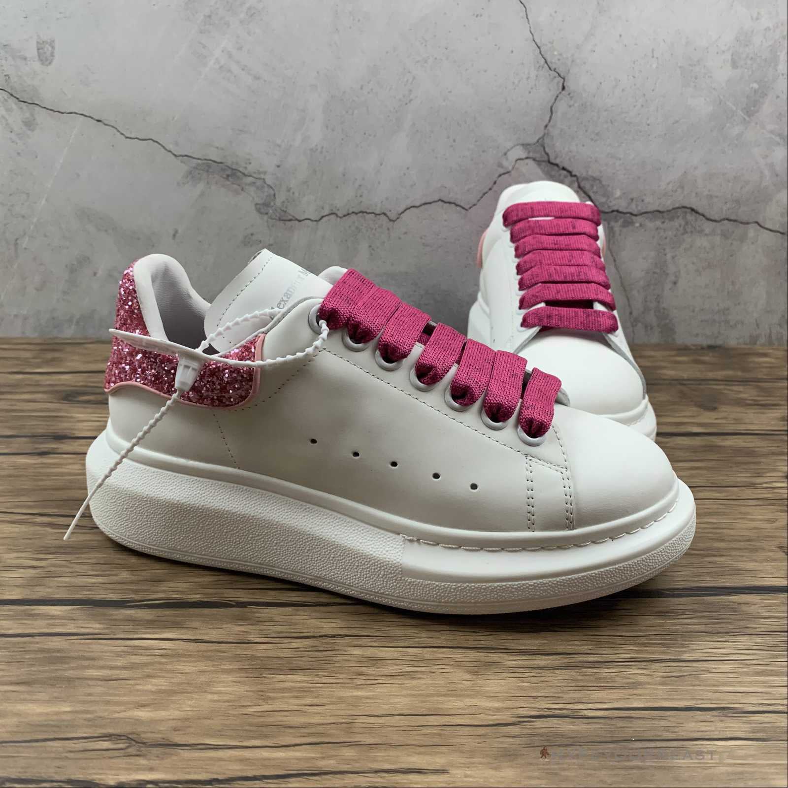 Alexander McQueen White / Pink Sparkle