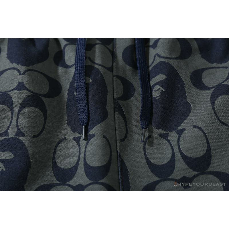 BAPE x COACH Co-Branded Dark-Blue Shorts