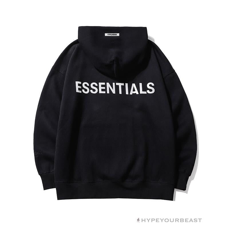 FOG Hoodie Reflective ‘ESSENTIALS’ Black