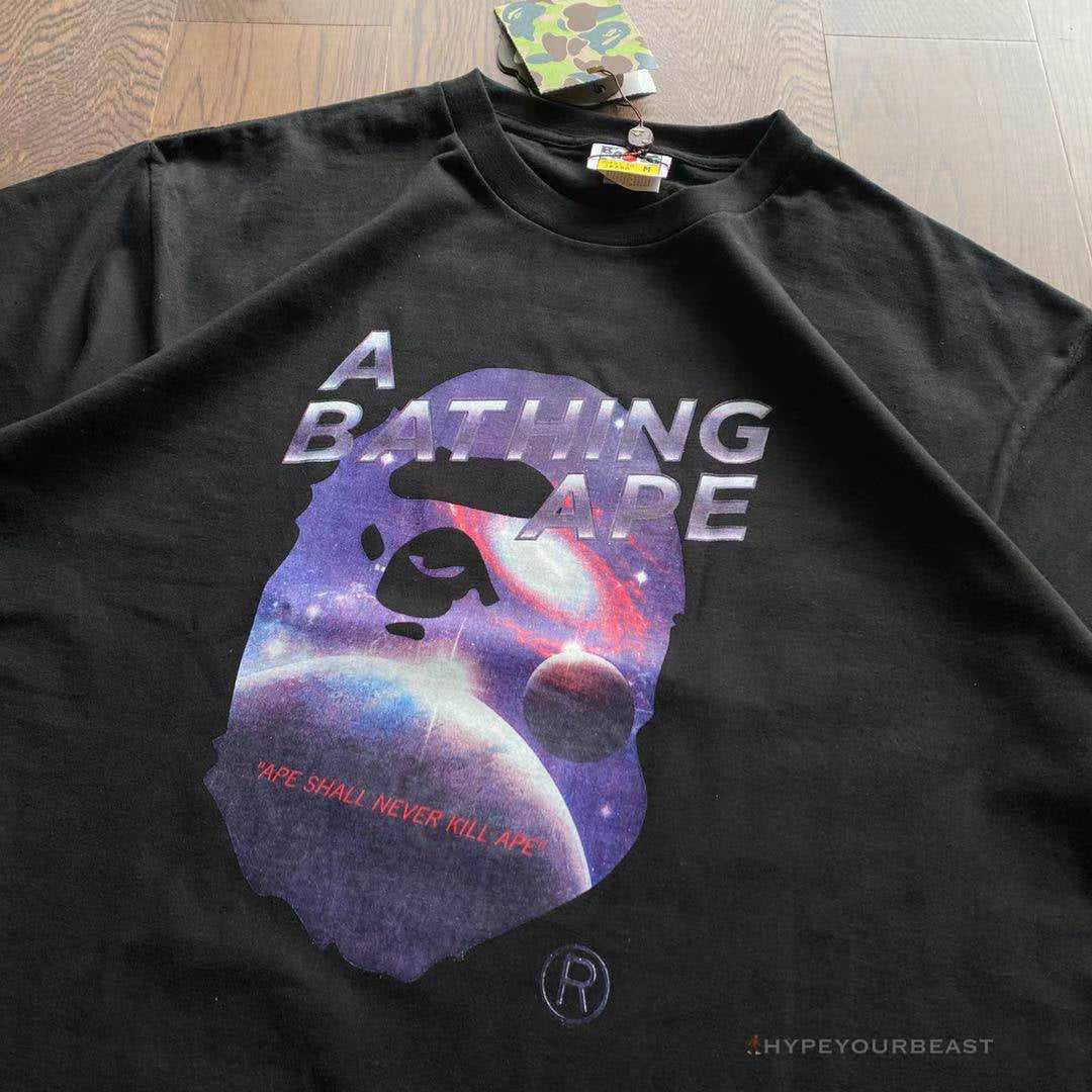 Bape Tee Shirt Black Galaxy