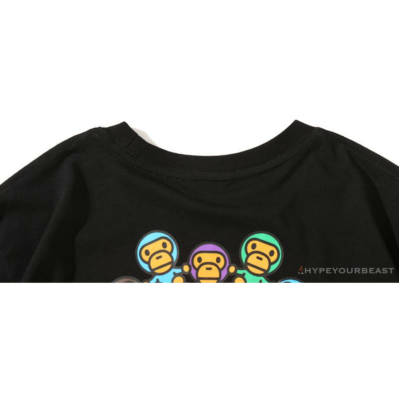 BAPE Baby Milo Ring Colorful Kaleidoscope Tee Shirt 'BLACK'