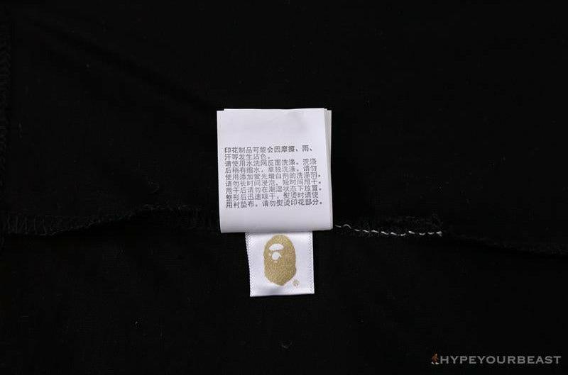 BAPE Baby Milo Blue Shark Hat Little Monkey Tee Shirt 'BLACK'