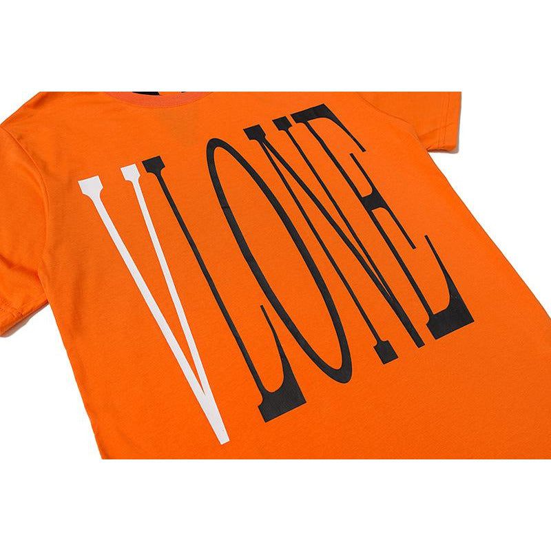 Vlone Orange Staple Tee Shirt