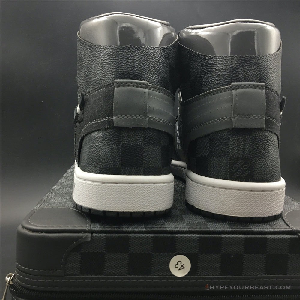 Off White X Jordan 1 X LV Black