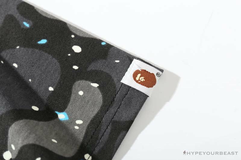 BAPE Baby Milo Galaxy Astronaut Luminous Tee Shirt 'BLACK'