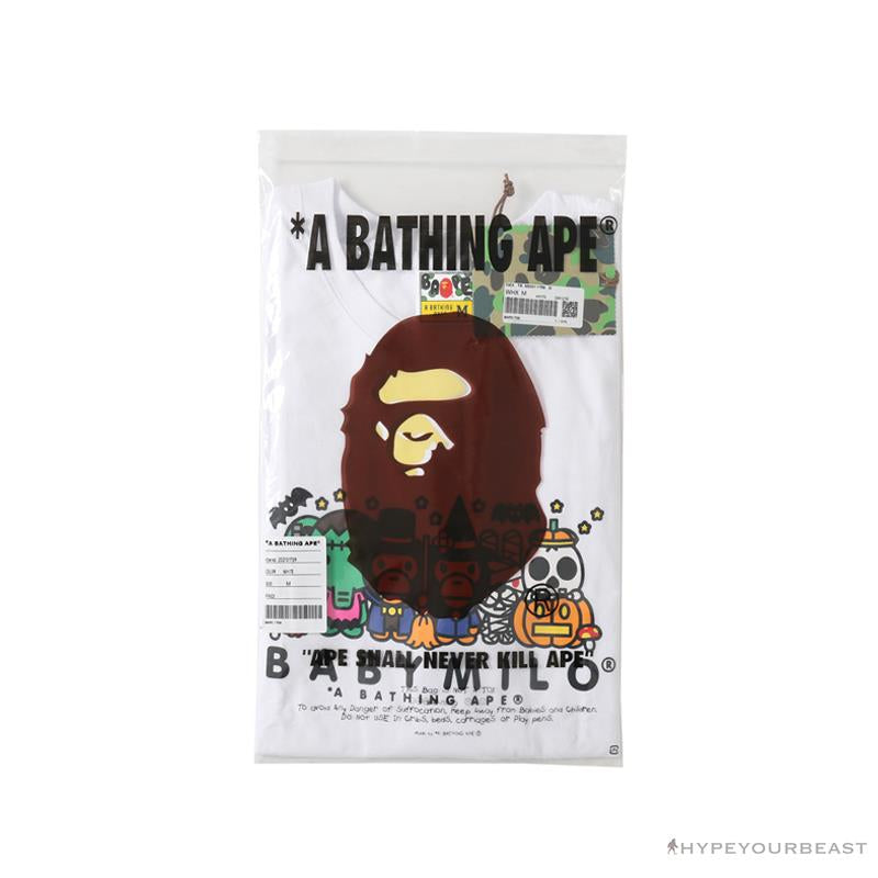 BAPE Baby Milo Halloween Tee Shirt 'WHITE'