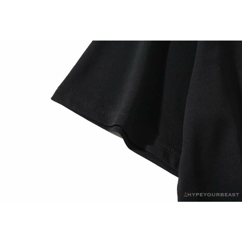 BAPE Violent Bear Color Stitching Tee Shirt 'BLACK'