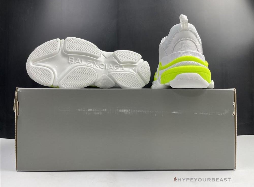 BCG Triple S White Neon Yellow
