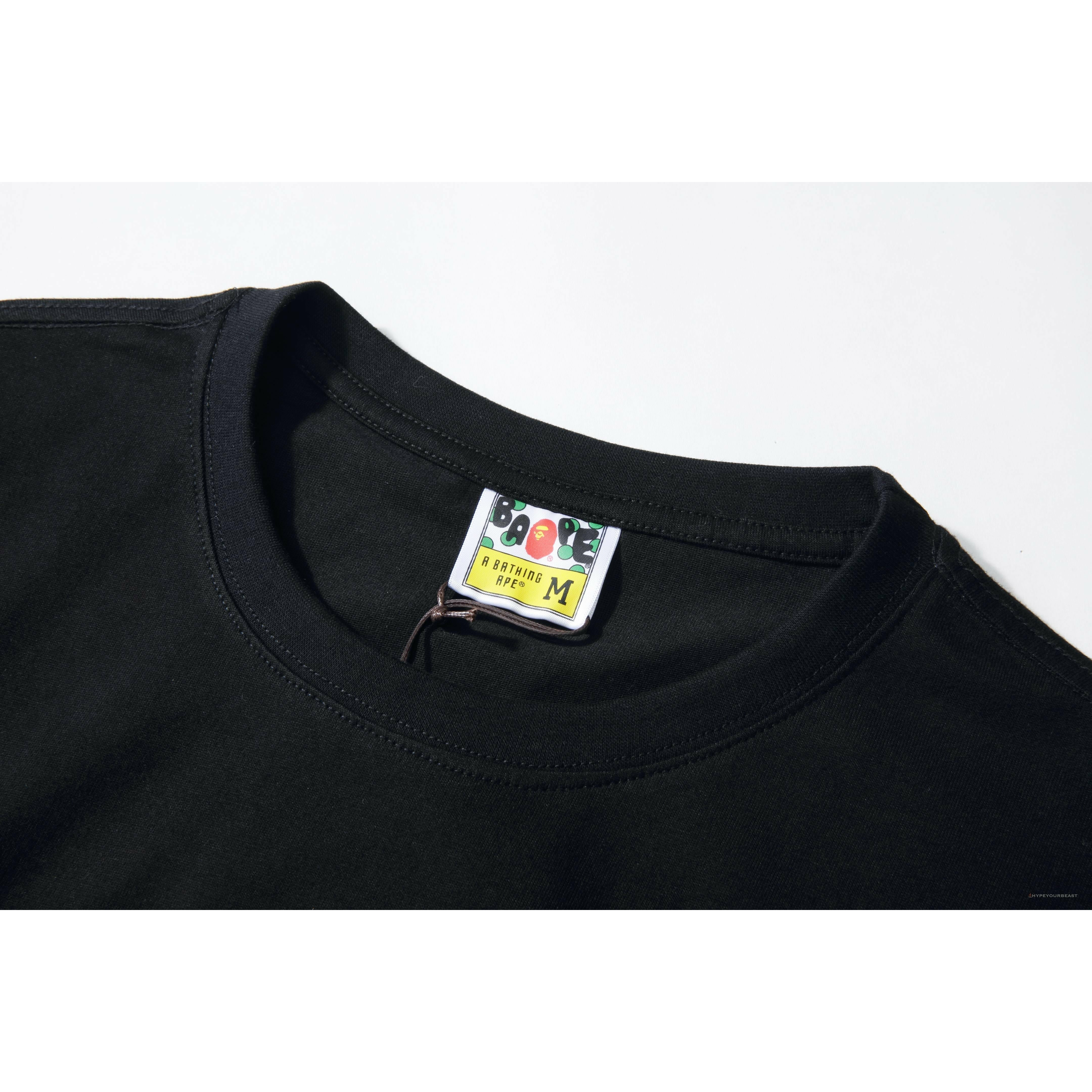 BAPE NYC New York Limited Purple Camouflage Ape Head Tee Shirt 'BLACK'