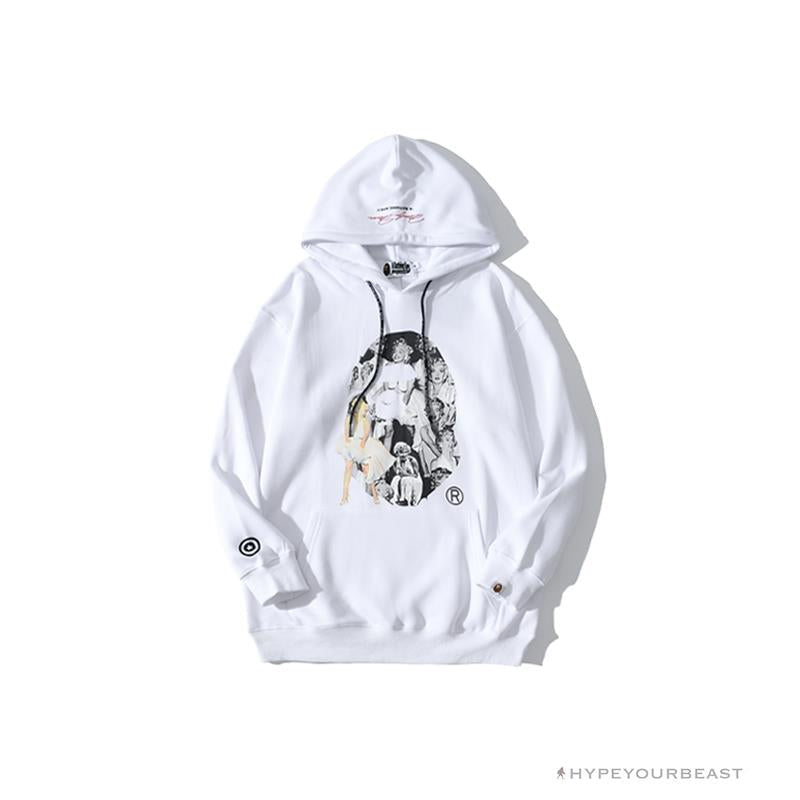 BAPE Marilyn Monroe Hoodie 'WHITE'