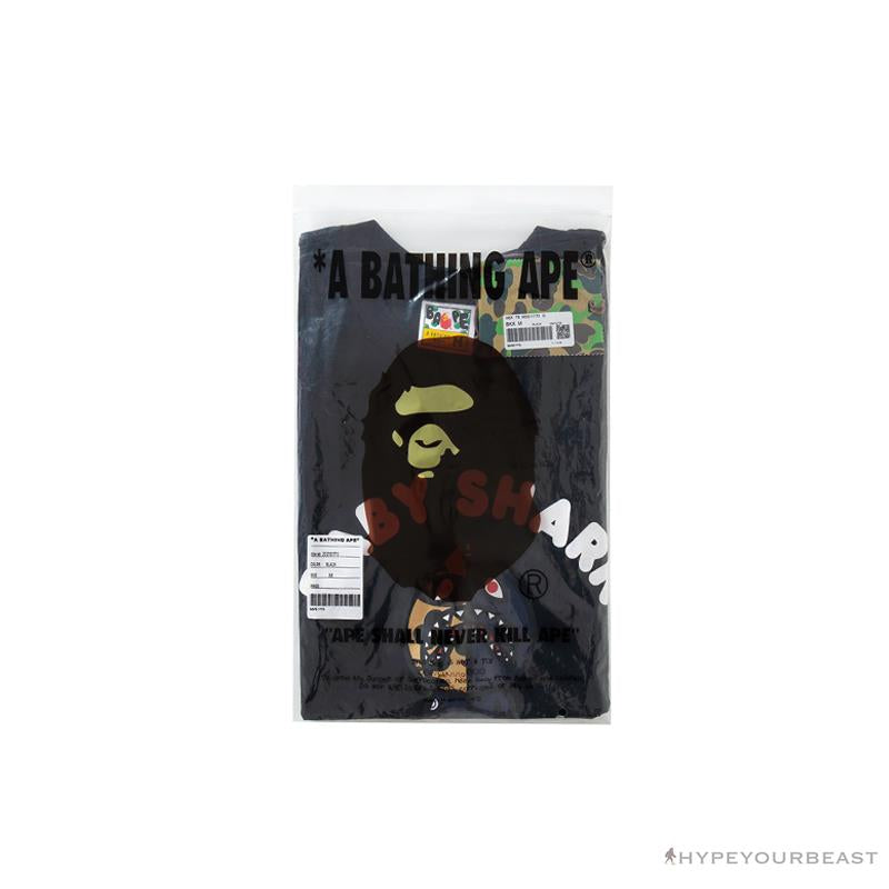 BAPE Baby Shark Blue Shark Tee Shirt 'BLACK'