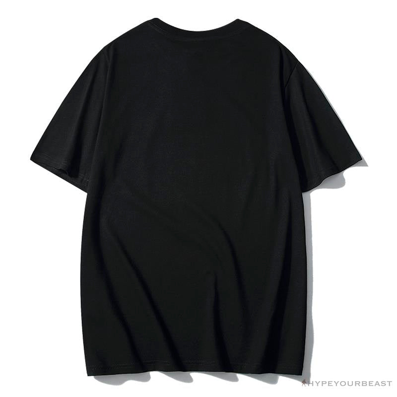 BAPE Luminous Spots Camouflage Great Ape Man White Head Cotton Short Sleeve Tee Shirt 'BLACK'