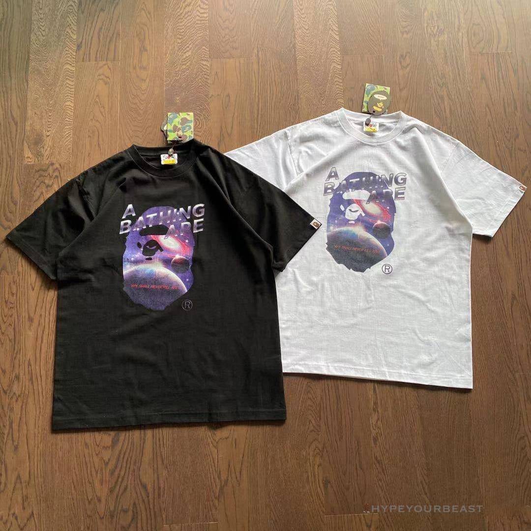 Bape Tee Shirt Black Galaxy