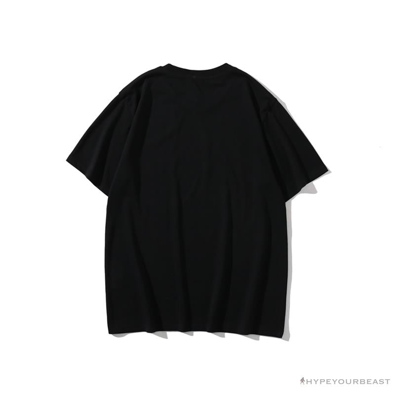 BAPE Violent Bear Color Stitching Tee Shirt 'BLACK'