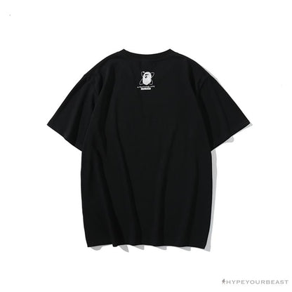 BAPE Universe Solar System Ape Man Head Tee Shirt 'BLACK'