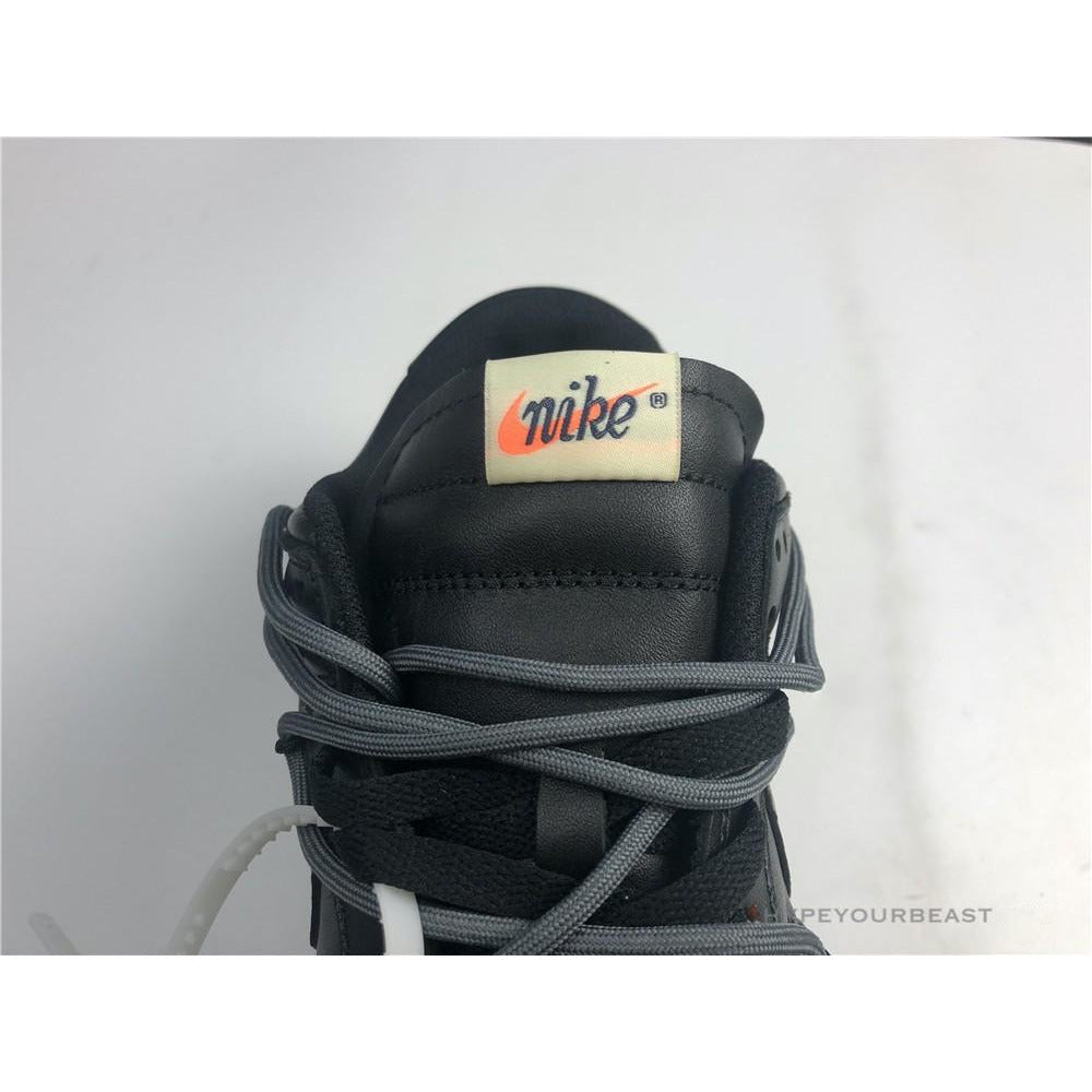 Off White X Nike Dunk Low Black
