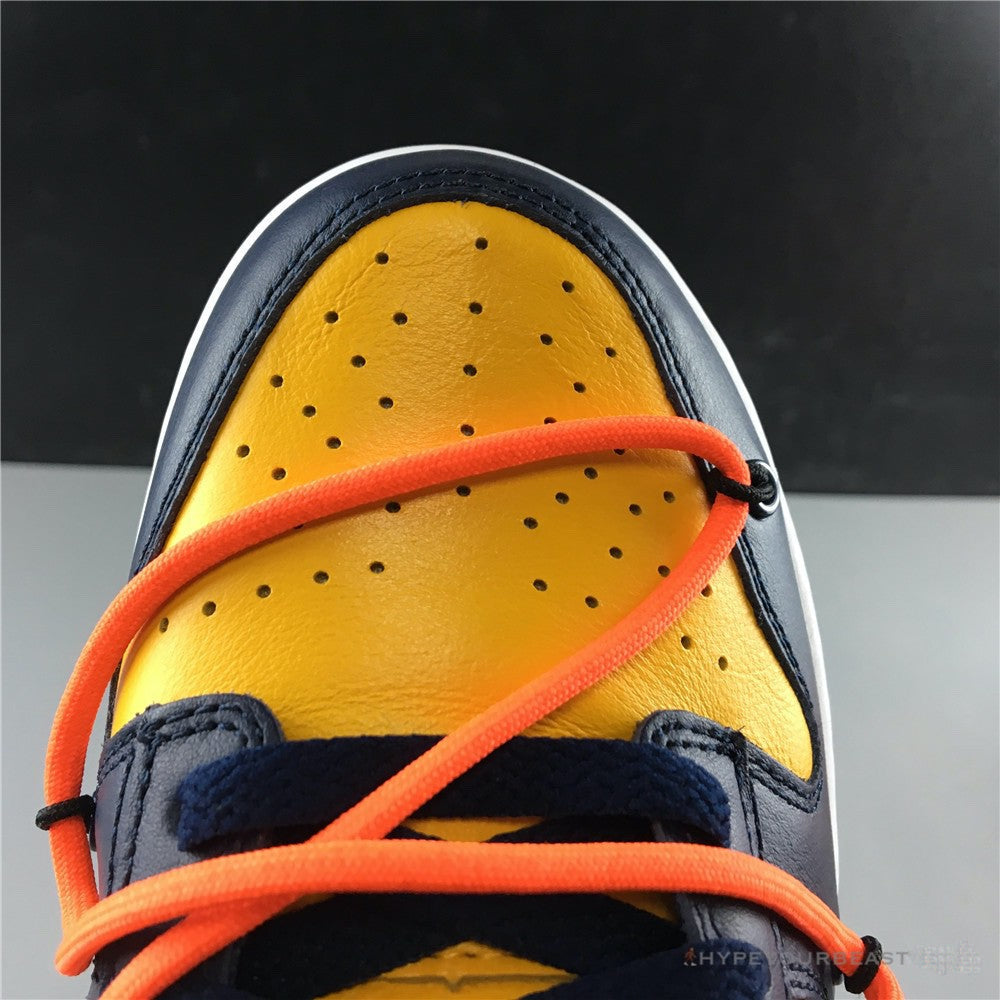Nike Off-White X Dunk Low 'University Gold'