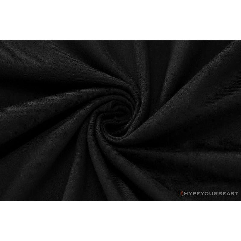 BAPE Classic Embroidered Logo Ape Head Tee Shirt 'BLACK'