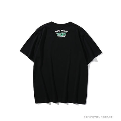 BAPE Paint Splash Green Camouflage Tee Shirt 'BLACK'