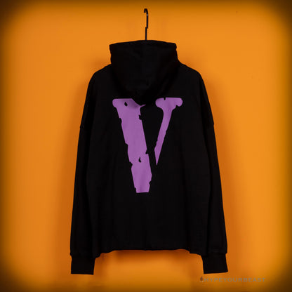 Vlone Purple Black Hoodie