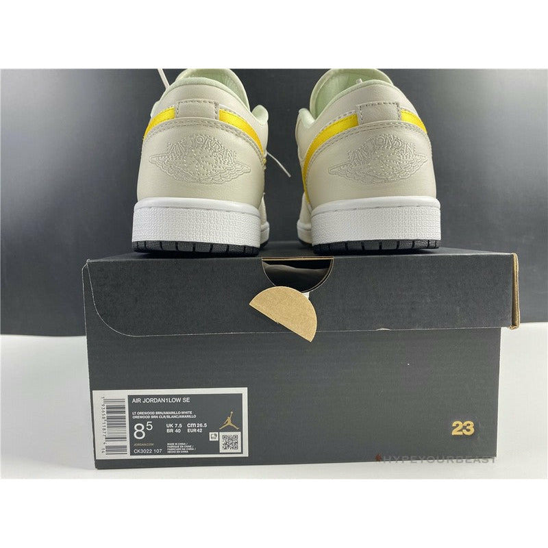 Air Jordan 1 Low 'Palm Tree Beige Yellow'