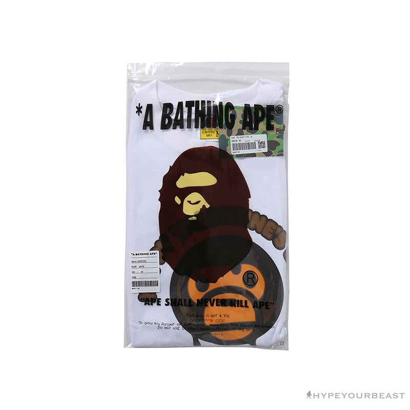 BAPE Baby Milo Valentine's Day Chocolate Tee Shirt 'WHITE'