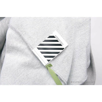 OFF-WHITE Hand-Painted Utility Pole Worker Hoodie 'GREY'
