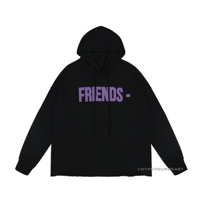 Vlone Purple and Black Friends Hoodie