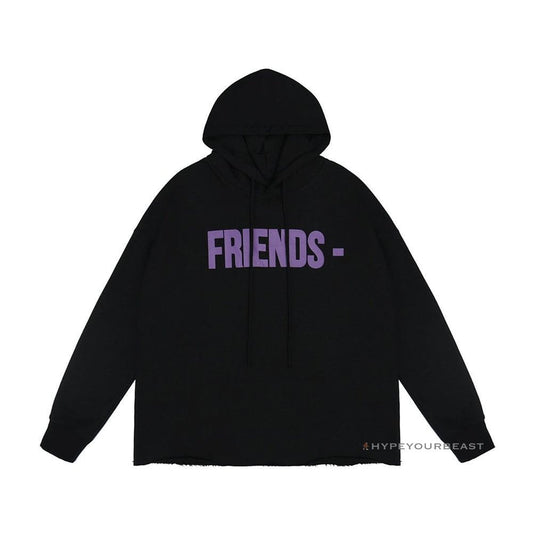Vlone Purple and Black Friends Hoodie