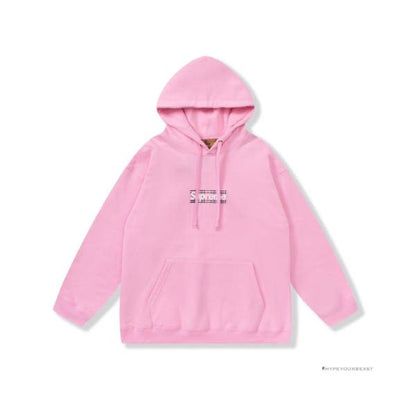Supreme X Brbrry Box Logo Hoodie Pink