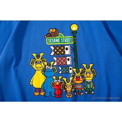 BAPE Baby Milo Sesame Street Carp Streamer Tee Shirt 'BLUE'