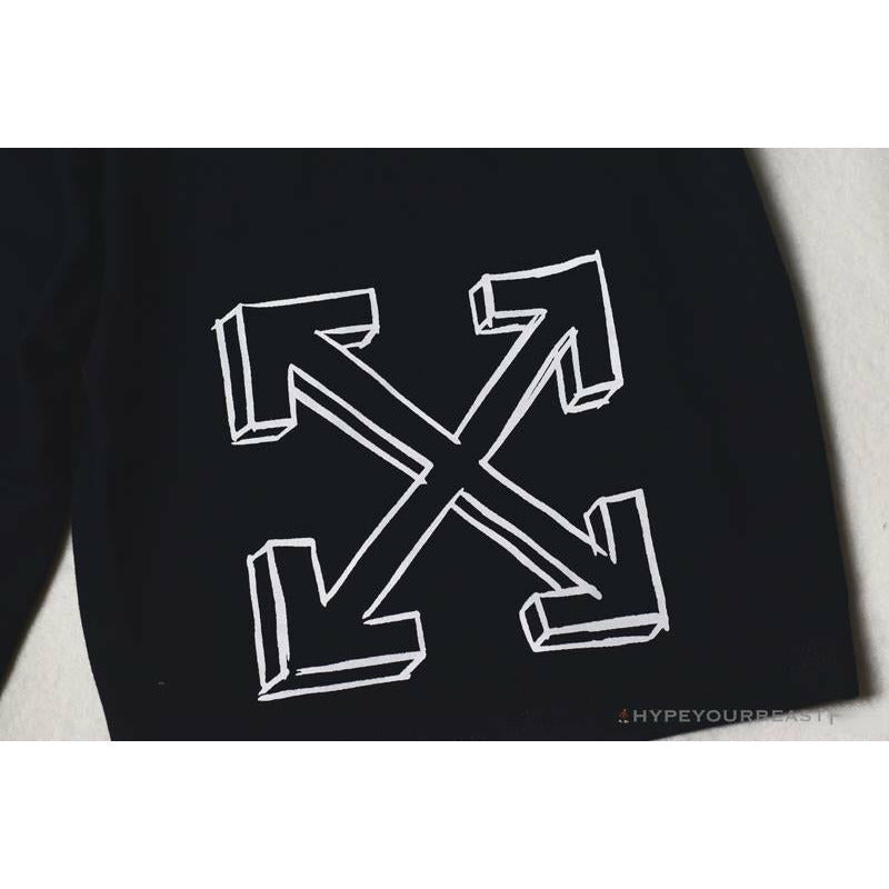 OFF-WHITE Dimensional Sketch Shorts 'BLACK'