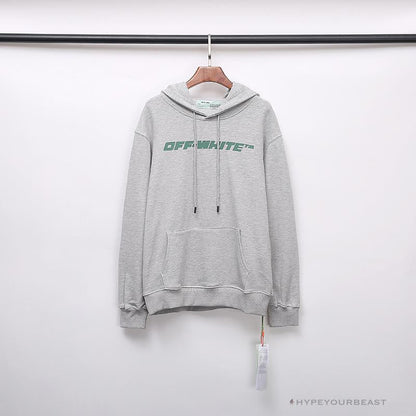 OFF-WHITE Hand-Painted Utility Pole Worker Hoodie 'GREY'