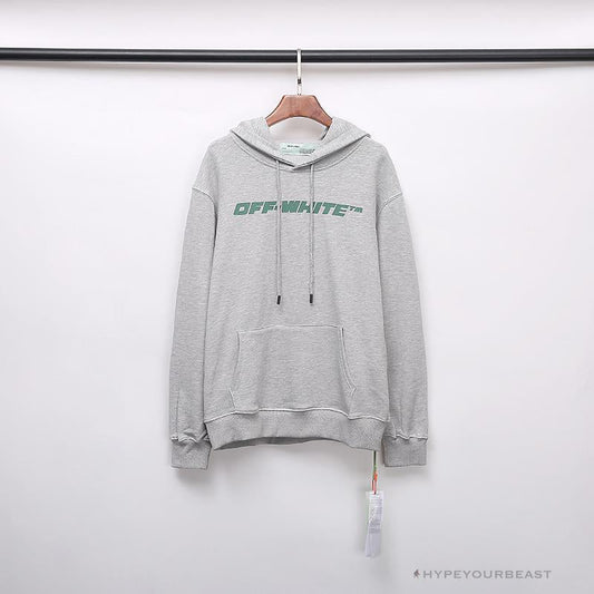 OFF-WHITE Hand-Painted Utility Pole Worker Hoodie 'GREY'