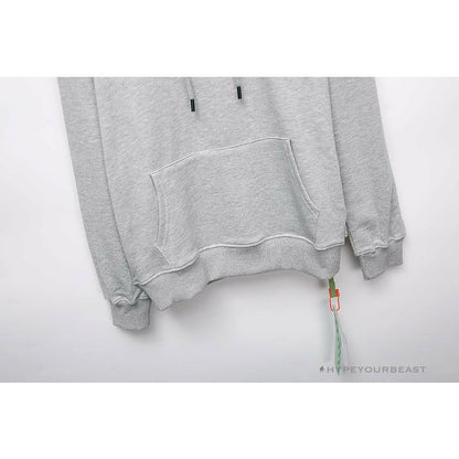 OFF-WHITE Hand-Painted Utility Pole Worker Hoodie 'GREY'