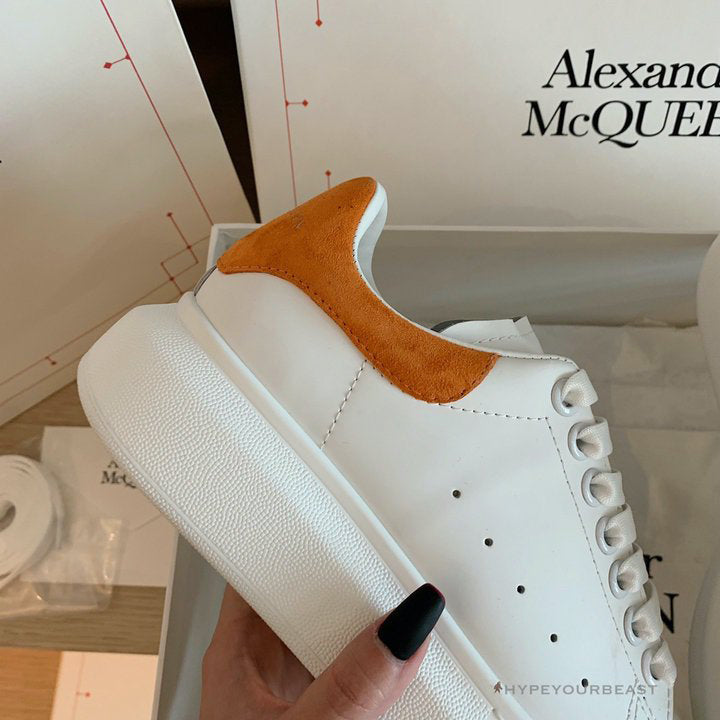 Alexander McQueen Women's White / Orange Sneaker