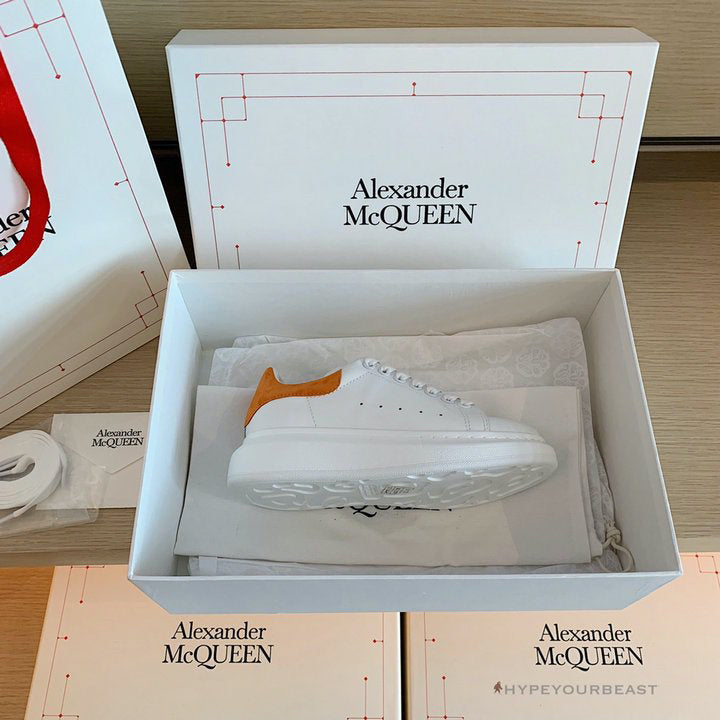 Alexander McQueen Women's White / Orange Sneaker