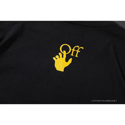 OFF-WHITE Orange Hand Tee Shirt 'BLACK'