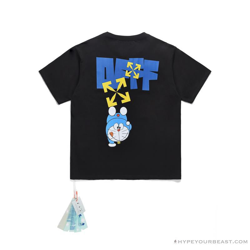 OFF-WHITE Doraemon Stereo Arrow Tee Shirt BLACK